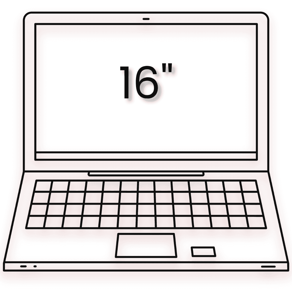 Fits a 16 inch laptop