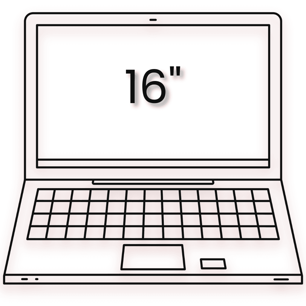 Fits a 16 inch laptop